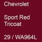 Preview: Chevrolet, Sport Red Tricoat, 29 / WA964L.